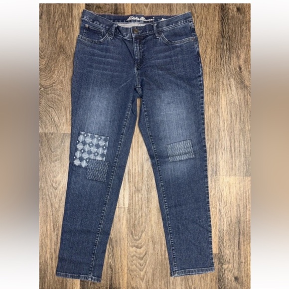 Eddie Bauer Denim - Eddie Bauer Women's Boyfriend Fit Jeans Patchwork Size 8